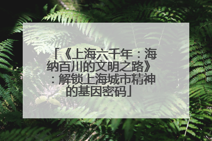 《上海六千年：海纳百川的文明之路》：解锁上海城市精神的基因密码