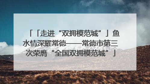 「走进“双拥模范城”」鱼水情深耀常德——常德市第三次荣膺“全国双拥模范城”