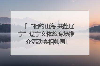 “相约山海 共赴辽宁”辽宁文体旅专场推介活动亮相韩国