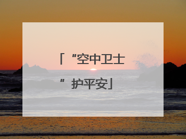 “空中卫士”护平安