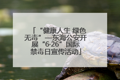 “健康人生 绿色无毒”—东海公安开展“6·26”国际禁毒日宣传活动