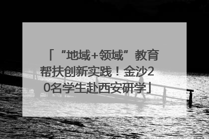 “地域+领域”教育帮扶创新实践！金沙20名学生赴西安研学