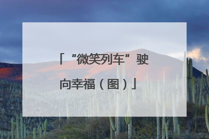 “微笑列车”驶向幸福（图）