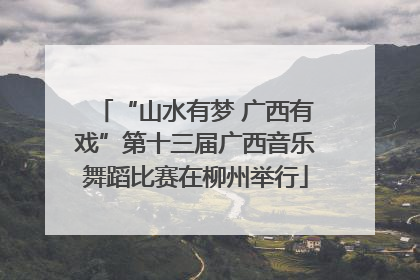 “山水有梦 广西有戏”第十三届广西音乐舞蹈比赛在柳州举行