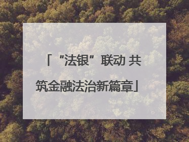 “法银”联动 共筑金融法治新篇章