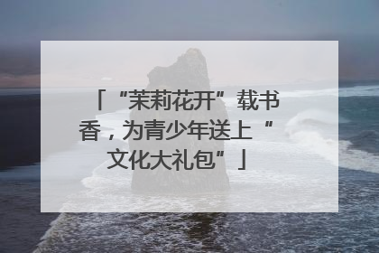 “茉莉花开”载书香，为青少年送上“文化大礼包”