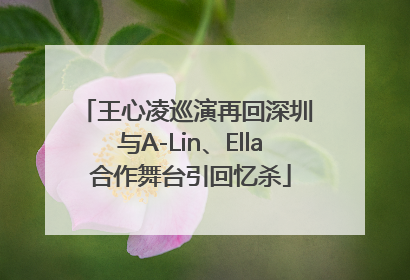 王心凌巡演再回深圳 与A-Lin、Ella合作舞台引回忆杀