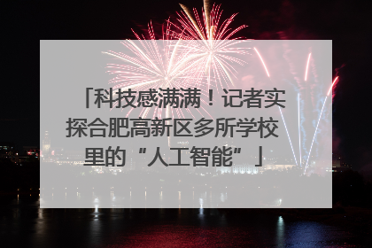 科技感满满！记者实探合肥高新区多所学校里的“人工智能”