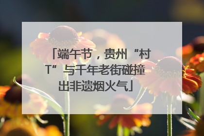 端午节，贵州“村T”与千年老街碰撞出非遗烟火气