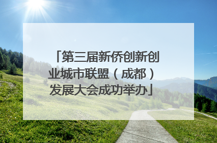 第三届新侨创新创业城市联盟（成都）发展大会成功举办