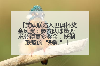 美职联陷入世俱杯奖金风波：参赛队球员要求分得更多奖金，抵制联盟的“剥削”