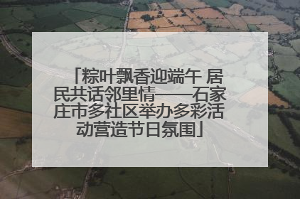 粽叶飘香迎端午 居民共话邻里情——石家庄市多社区举办多彩活动营造节日氛围