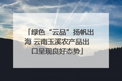 绿色“云品”扬帆出海 云南玉溪农产品出口呈现良好态势