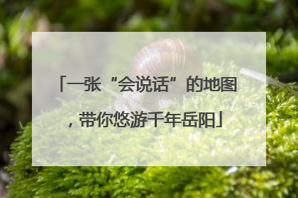 一张“会说话”的地图，带你悠游千年岳阳