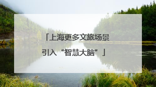 上海更多文旅场景引入“智慧大脑”