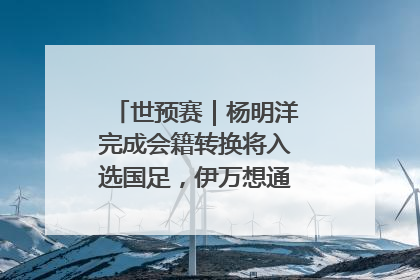 世预赛｜杨明洋完成会籍转换将入选国足，伊万想通了要打双后腰？