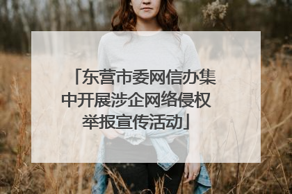 东营市委网信办集中开展涉企网络侵权举报宣传活动