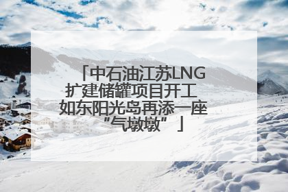 中石油江苏LNG扩建储罐项目开工 如东阳光岛再添一座“气墩墩”