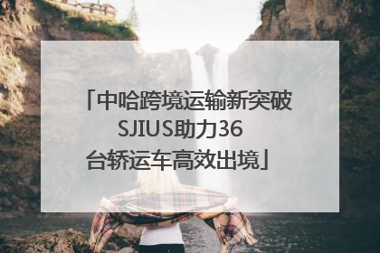 中哈跨境运输新突破 SJIUS助力36台轿运车高效出境