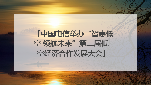中国电信举办“智惠低空 领航未来”第二届低空经济合作发展大会