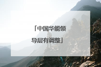 中国华能领导层有调整