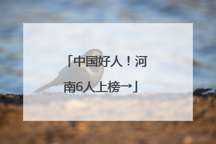 中国好人！河南6人上榜→