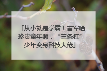 从小就是学霸！雷军晒珍贵童年照，“三条杠”少年变身科技大佬