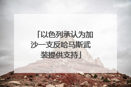 以色列承认为加沙一支反哈马斯武装提供支持