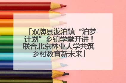 双牌县泷泊镇“泊梦计划”乡镇学堂开讲！联合北京林业大学共筑乡村教育新未来