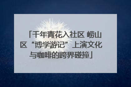 千年青花入社区 崂山区“博学游记”上演文化与咖啡的跨界碰撞