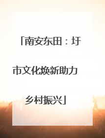 南安东田：圩市文化焕新助力乡村振兴