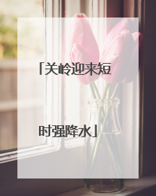 关岭迎来短时强降水