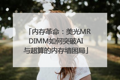 内存革命：美光MRDIMM如何突破AI与超算的内存墙困局