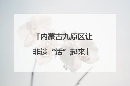 内蒙古九原区让非遗“活”起来