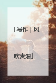 写作｜风吹麦浪