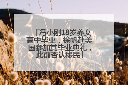 冯小刚18岁养女高中毕业，徐帆赴美国参加其毕业典礼，此前否认移民