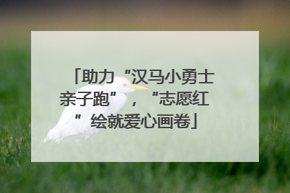 助力“汉马小勇士亲子跑”，“志愿红”绘就爱心画卷
