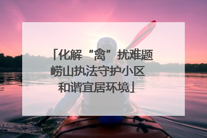 化解“禽”扰难题 崂山执法守护小区和谐宜居环境