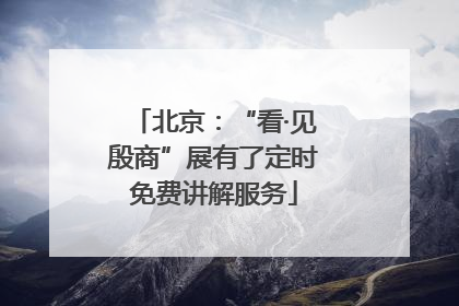 北京：“看·见殷商”展有了定时免费讲解服务