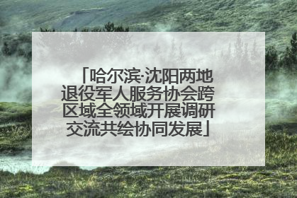 哈尔滨·沈阳两地退役军人服务协会跨区域全领域开展调研交流共绘协同发展