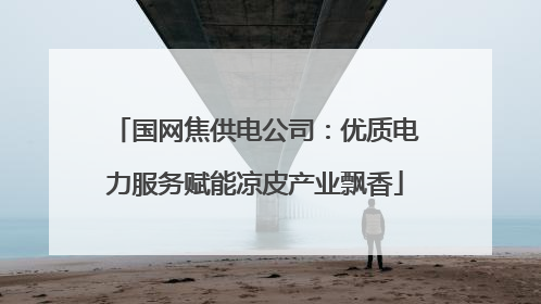 国网焦供电公司：优质电力服务赋能凉皮产业飘香
