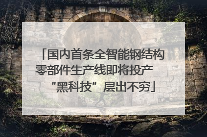国内首条全智能钢结构零部件生产线即将投产 “黑科技”层出不穷