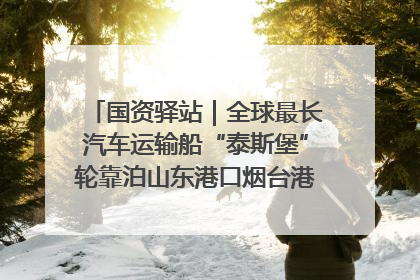 国资驿站｜全球最长汽车运输船“泰斯堡”轮靠泊山东港口烟台港；渤海最大油气平台完成浮托安装