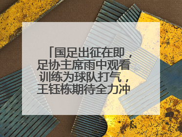 国足出征在即，足协主席雨中观看训练为球队打气，王钰栋期待全力冲击印尼队