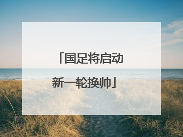 国足将启动新一轮换帅