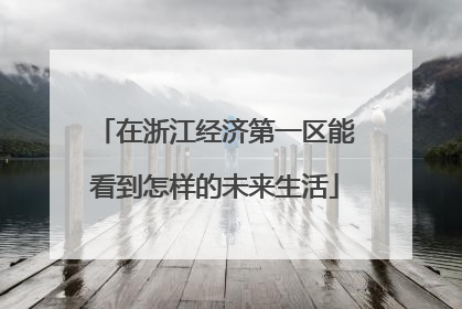 在浙江经济第一区能看到怎样的未来生活