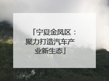 宁夏金凤区：聚力打造汽车产业新生态