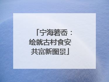 宁海箬岙：绘就古村食安共富新图景