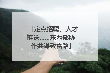 定点招聘、人才推送……东西部协作共谋致富路