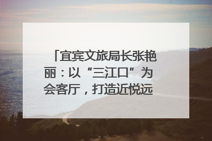 宜宾文旅局长张艳丽：以“三江口”为会客厅，打造近悦远来的国际旅游城市｜文旅局长说